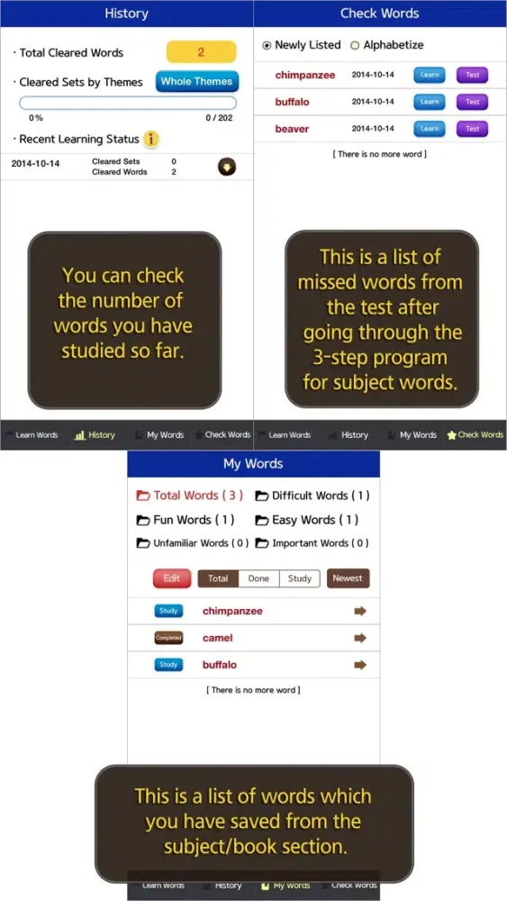 Zrzuty ekranu Learn Primary Words Lite