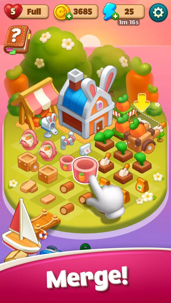 Tangkapan layar Merge & Blast: Dream Island