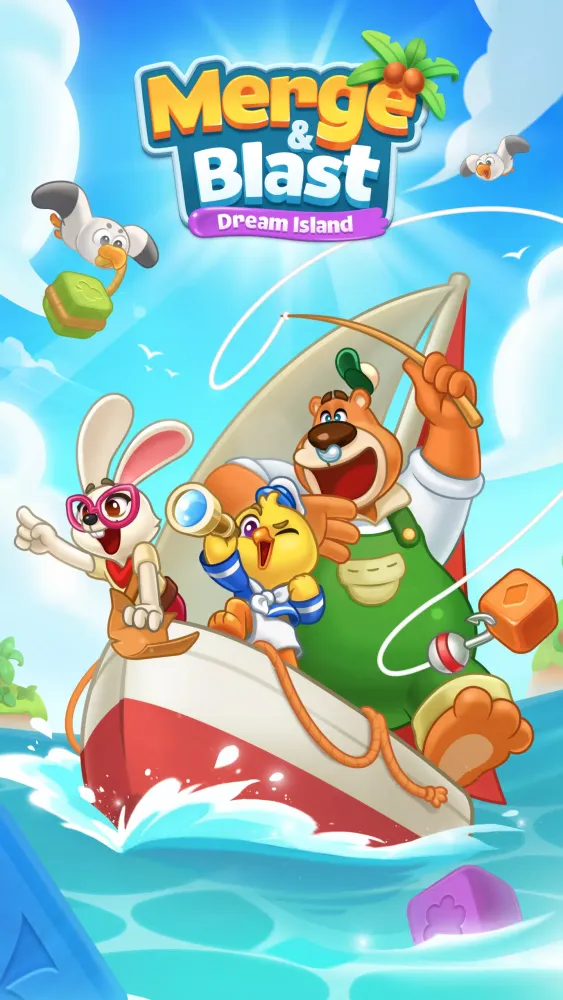 Tangkapan layar Merge & Blast: Dream Island