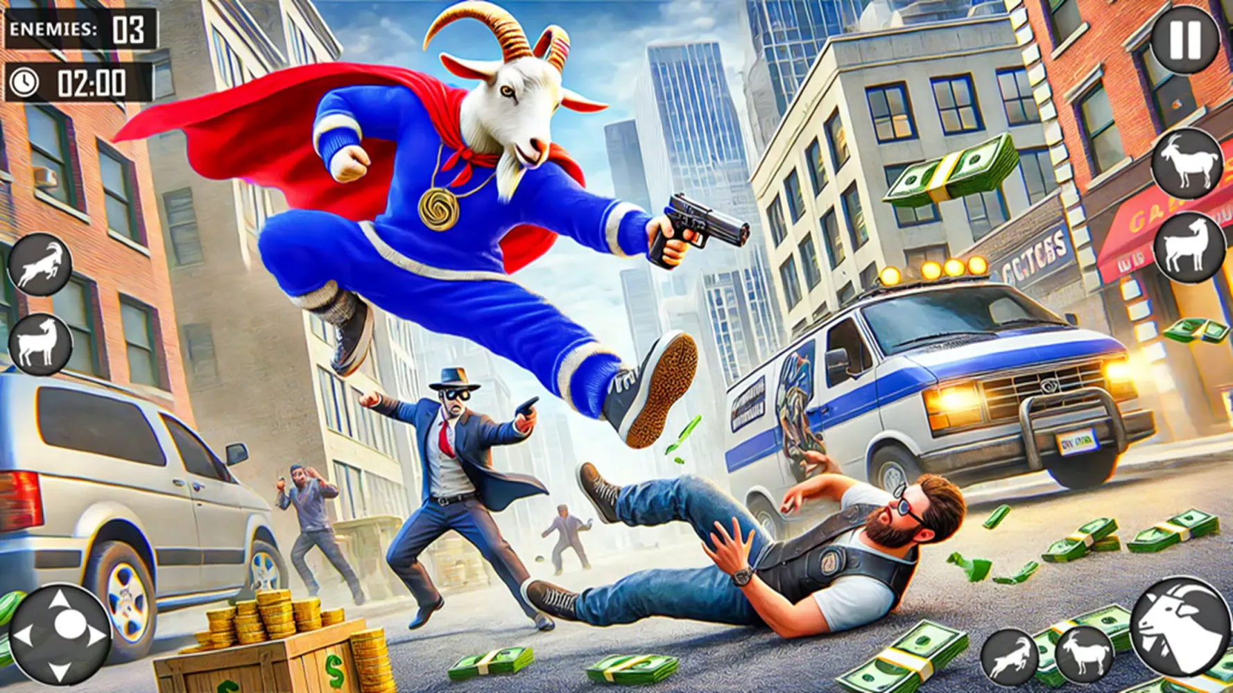 Tangkapan layar Goat City Rescue Simulator