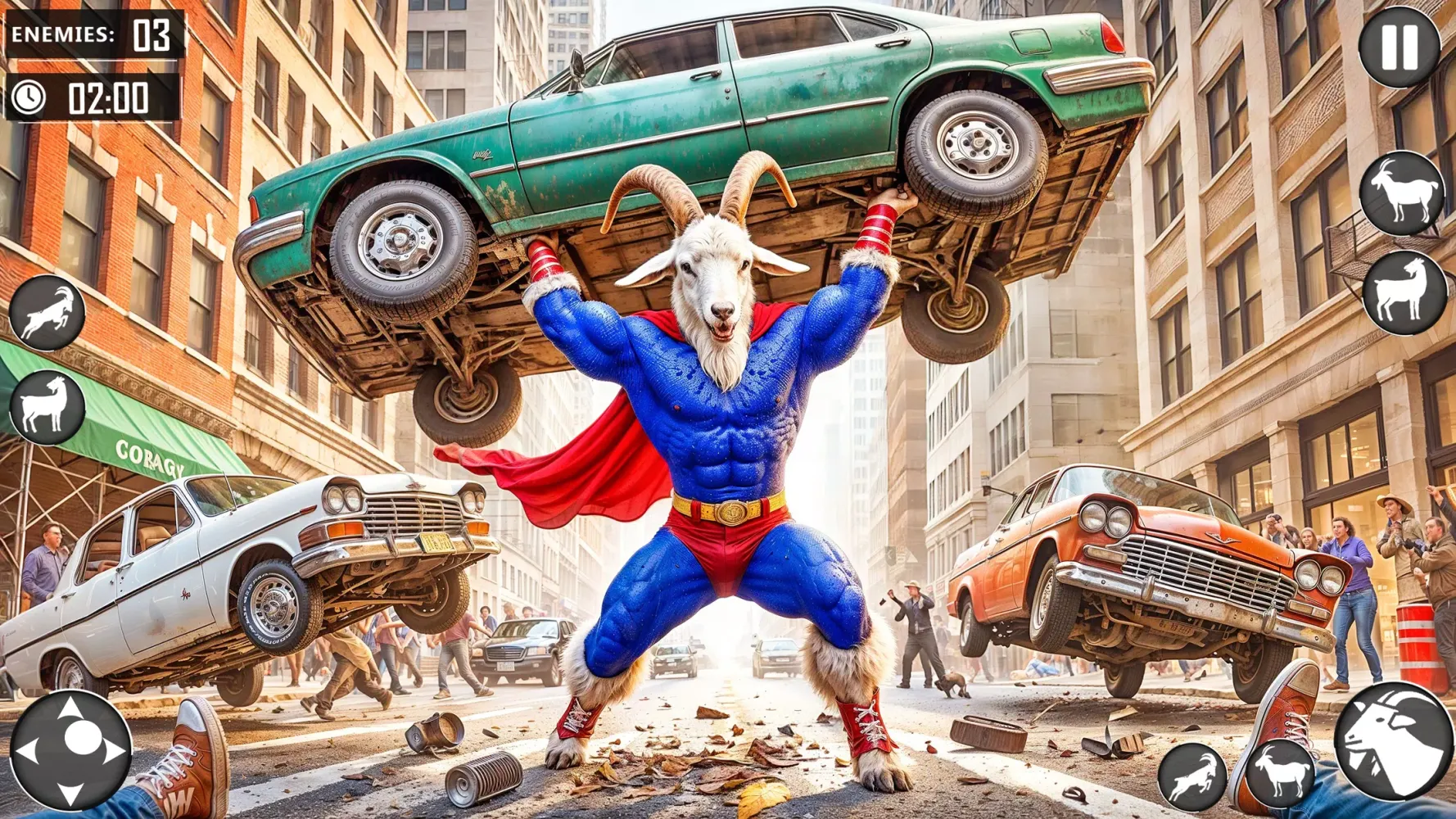 Tangkapan layar Goat City Rescue Simulator