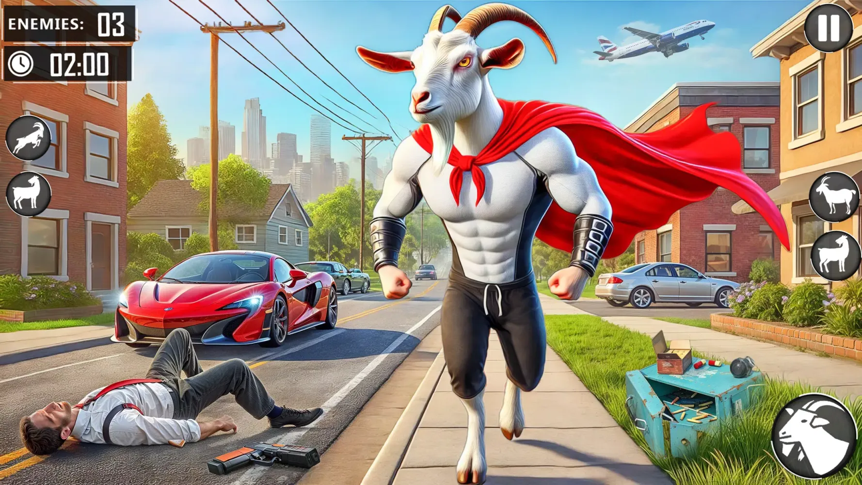 Tangkapan layar Goat City Rescue Simulator