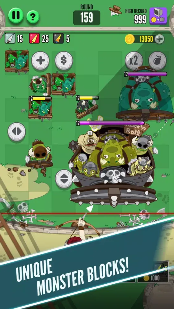 Zrzuty ekranu God of Block : Brick Breaker