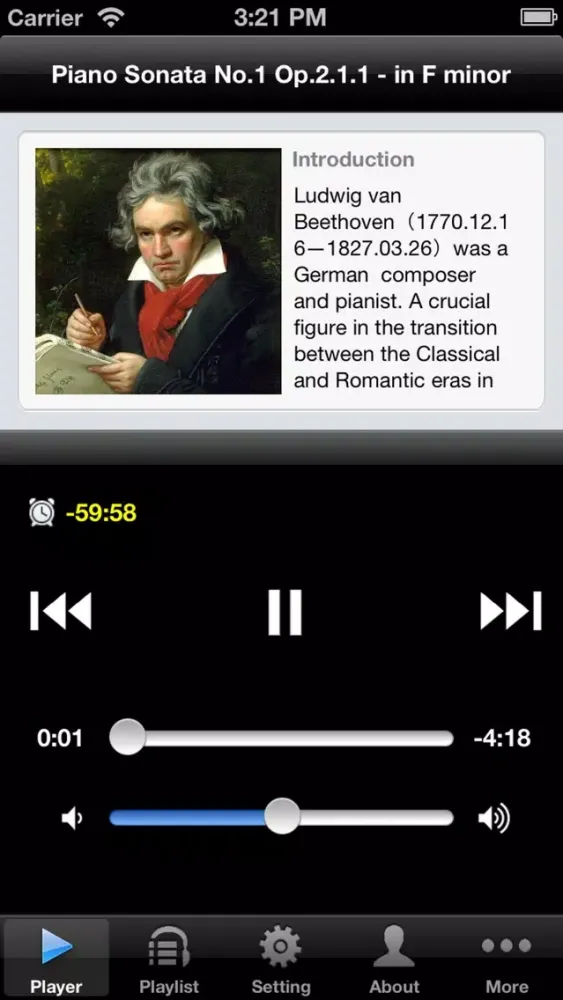 Ảnh chụp màn hình của Beethoven Piano Sonata
