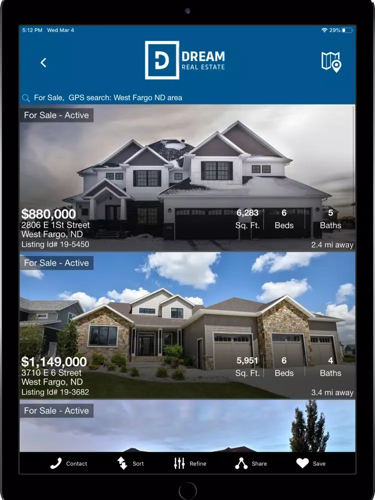 Скриншоты Dream Real Estate iPad 
