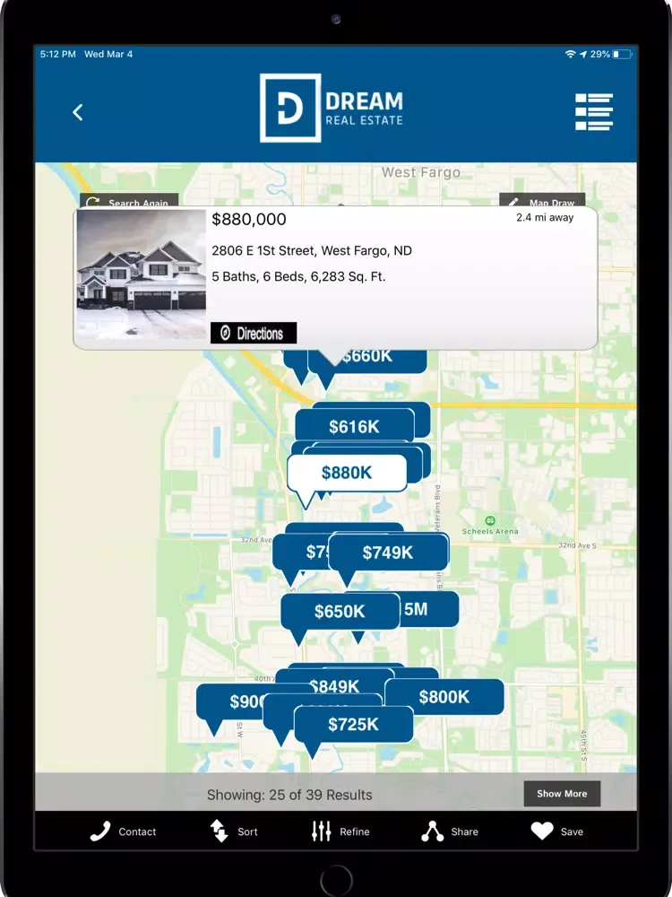 Скриншоты Dream Real Estate iPad 