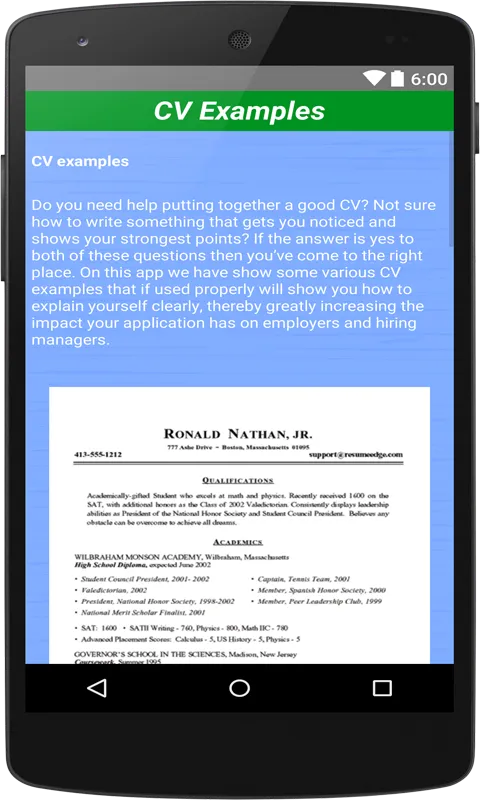 Screenshot di Job CV Maker Portfolio Maker