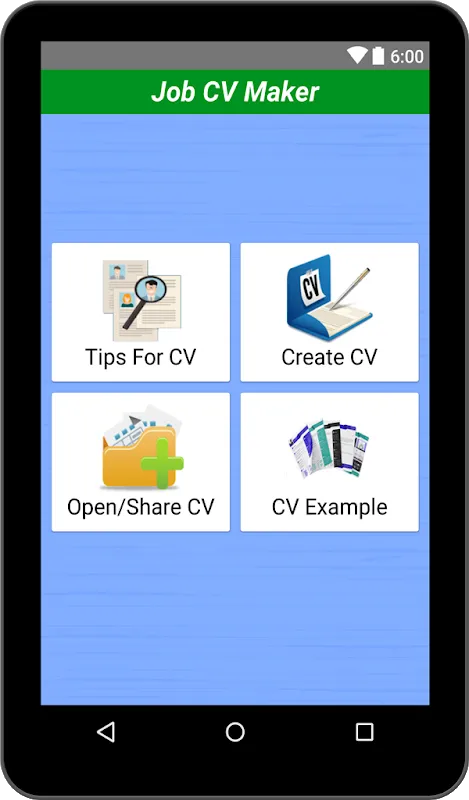 Screenshot di Job CV Maker Portfolio Maker