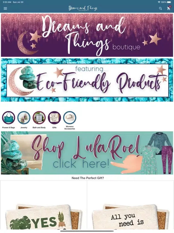 Dreams & Things Boutique iPad  Ekran Görüntüleri