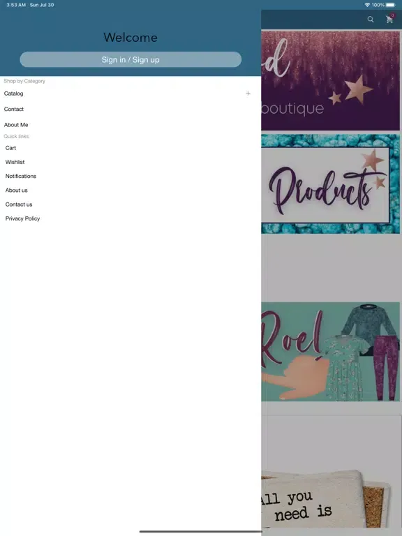 Dreams & Things Boutique iPad  Ekran Görüntüleri
