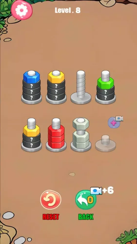 Screw Sort Jam - Nuts Puzzle Screenshots