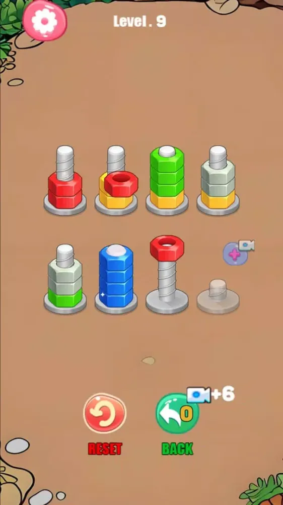 Screw Sort Jam - Nuts Puzzle Screenshots