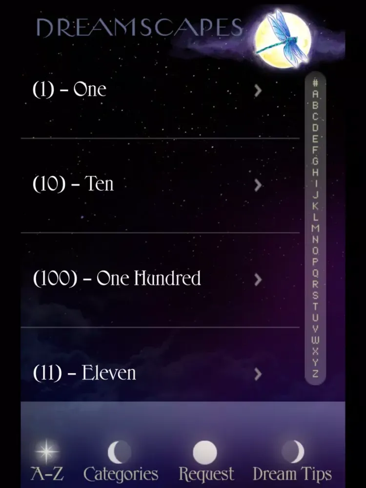 Zrzuty ekranu Dreamscapes Dream Dictionary iPad 