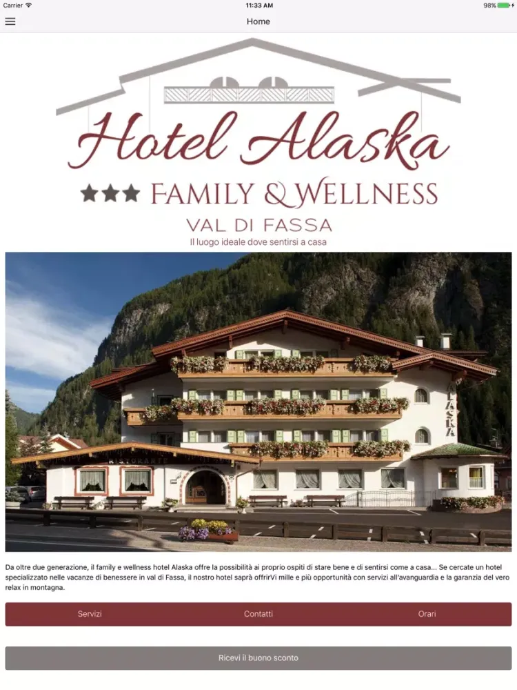 Hotel Alaska iPad 应用截图