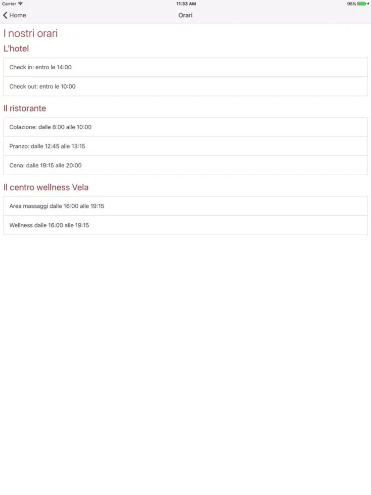 Hotel Alaska iPad 应用截图