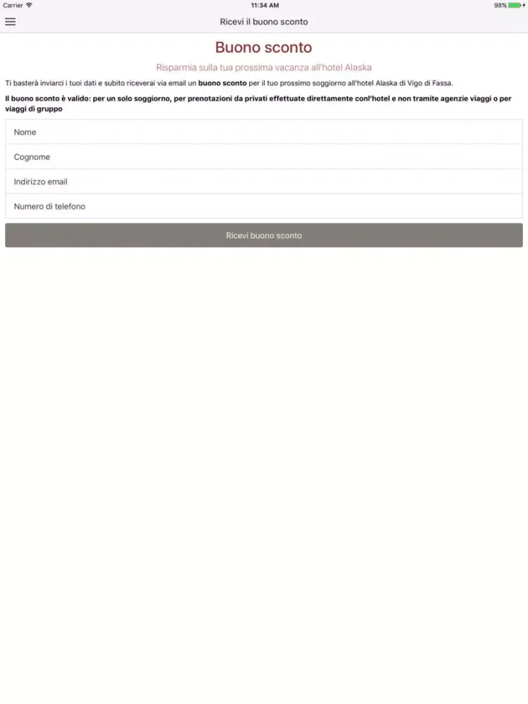 Hotel Alaska iPad 应用截图
