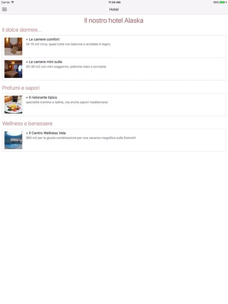 Hotel Alaska iPad 应用截图