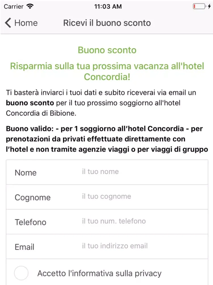 Скриншоты Hotel Concordia Bibione iPad 