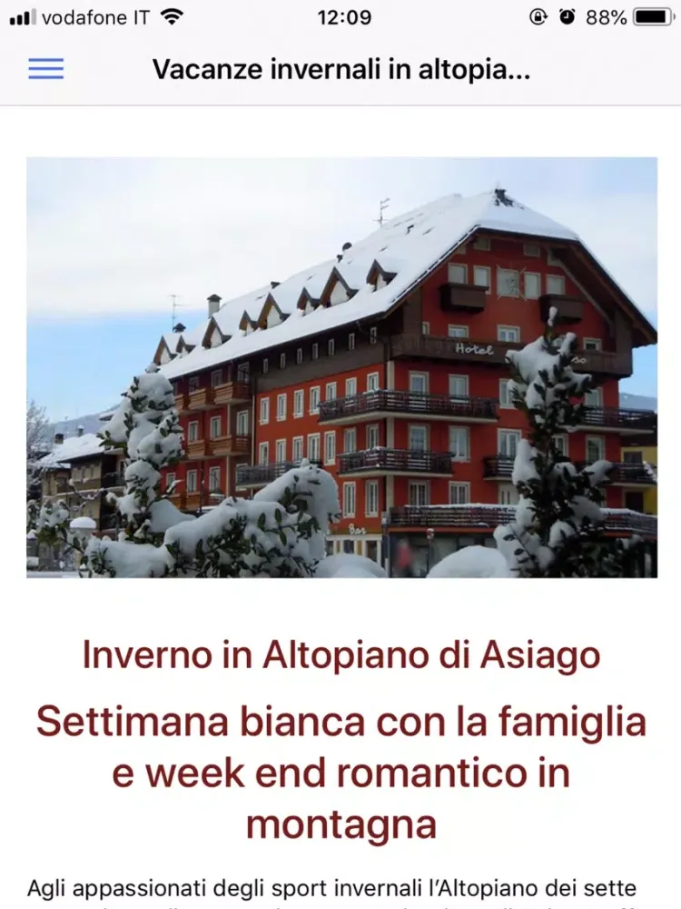 Hotel Paradiso Asiago iPad  スクリーンショット