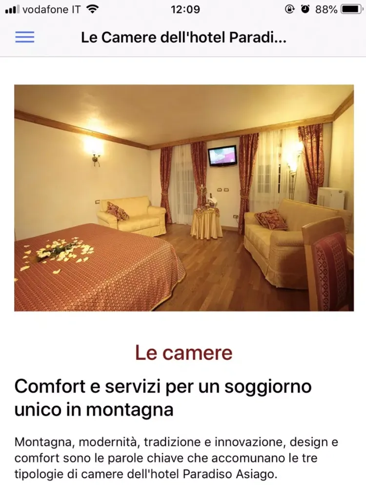 Hotel Paradiso Asiago iPad  スクリーンショット