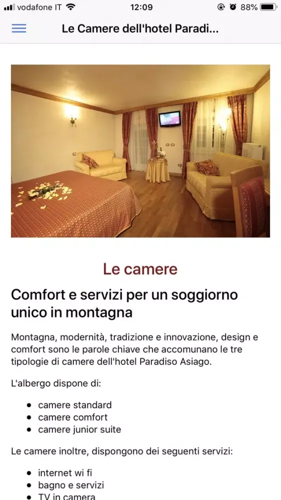 Hotel Paradiso Asiago スクリーンショット
