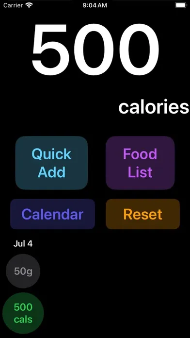 Capturas de tela do Carbs & Calories Tracker