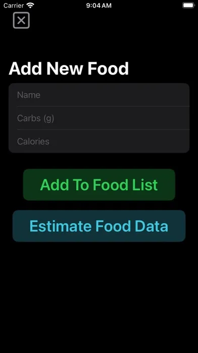 Capturas de tela do Carbs & Calories Tracker