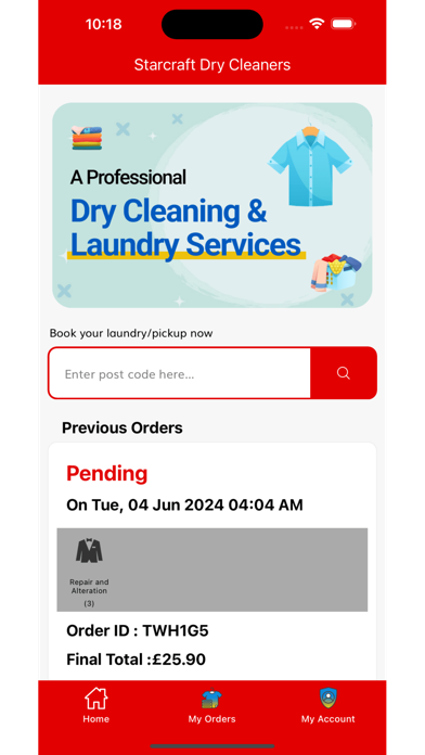 Tangkapan layar Starcraft Dry Cleaners