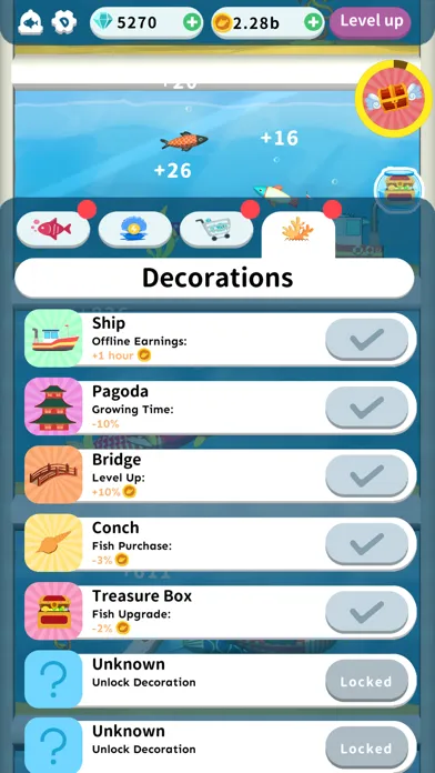 Capturas de tela do Aquarium King:Fish Tycoon