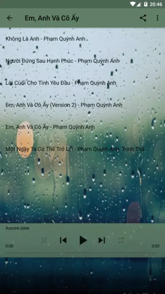 Tangkapan layar Phạm Quỳnh Anh Offline Music