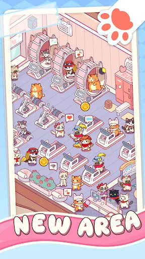 Screenshot di Kitty Gym - Idle Cat Games
