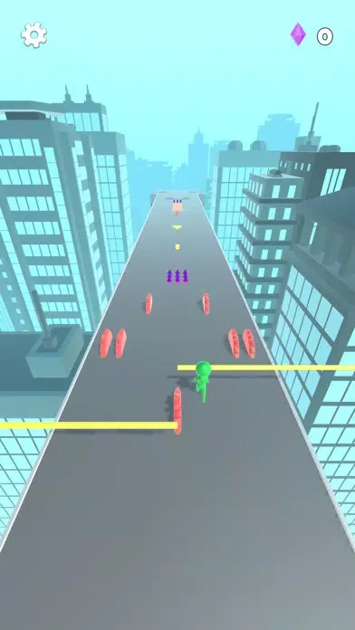 Capturas de tela do Roof Runner Race