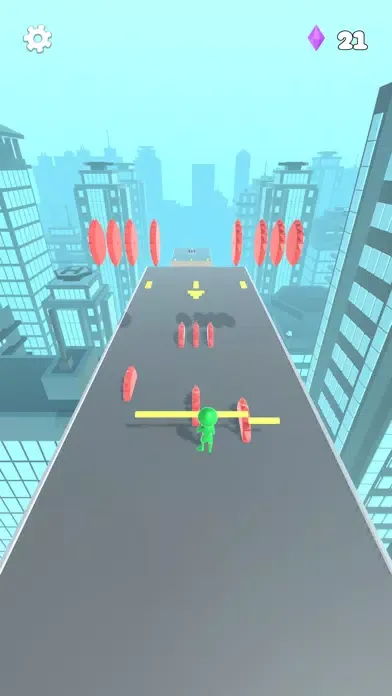 Capturas de tela do Roof Runner Race