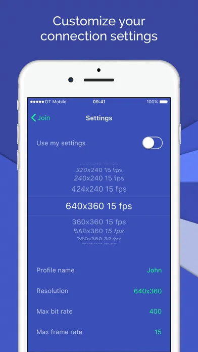Video calls from DT Mobile Screenshots