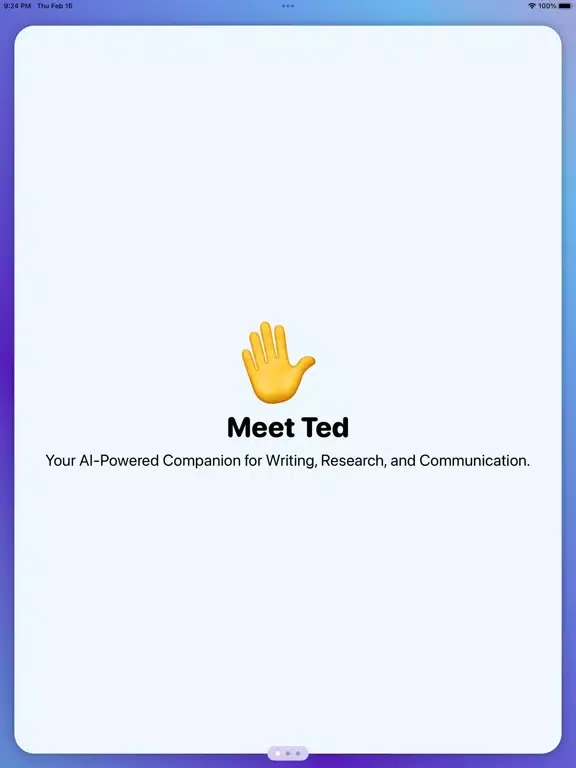 صور Ted: AI assistant iPad 