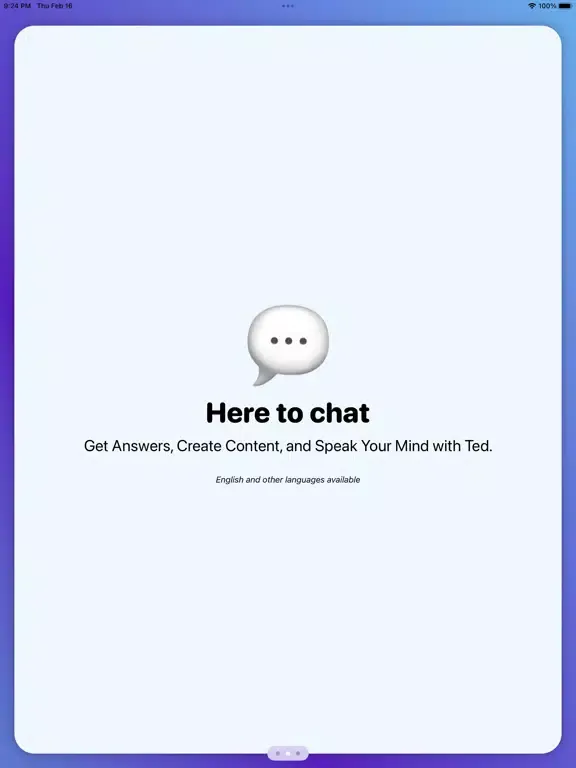 صور Ted: AI assistant iPad 
