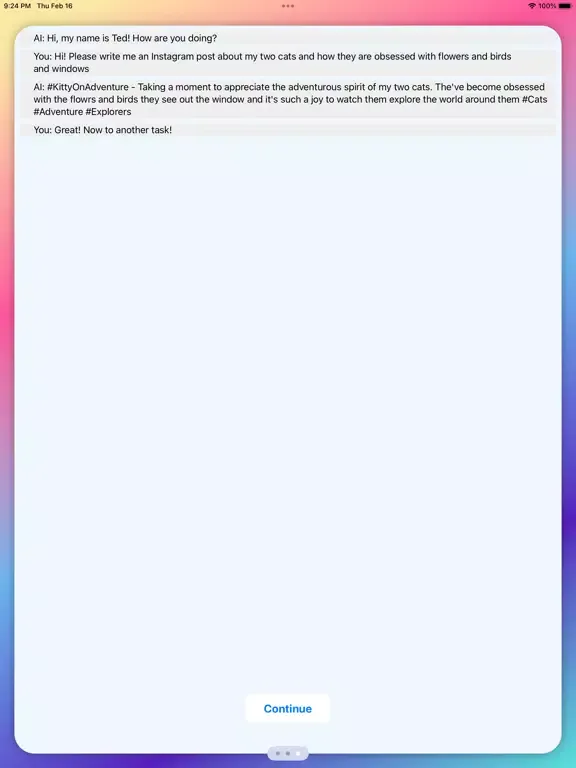 صور Ted: AI assistant iPad 