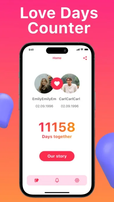 My Lovе Relationship Tracker! سکرین شاٹس