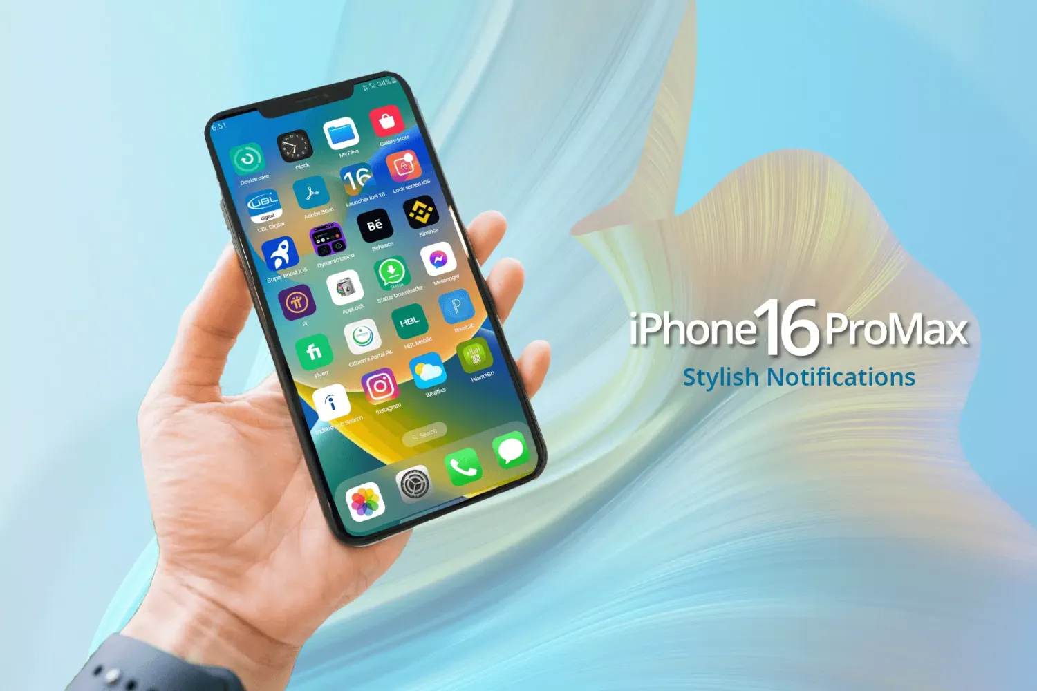 iPhone 16 Pro Max Launcher Screenshots