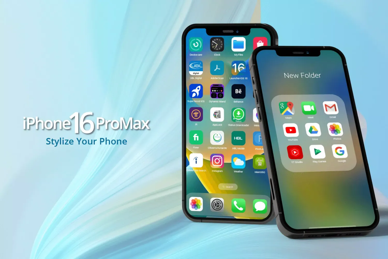 iPhone 16 Pro Max Launcher Screenshots