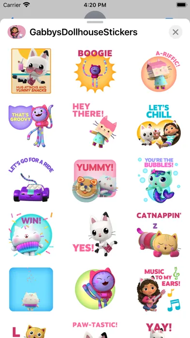 Gabby's Dollhouse Stickers Ekran Görüntüleri