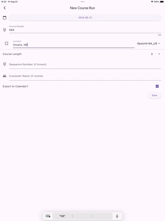 Screenshot di Learning Tree iCheckIn iPad 