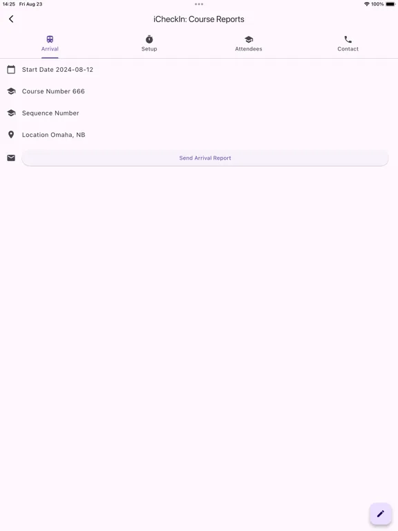Screenshot di Learning Tree iCheckIn iPad 