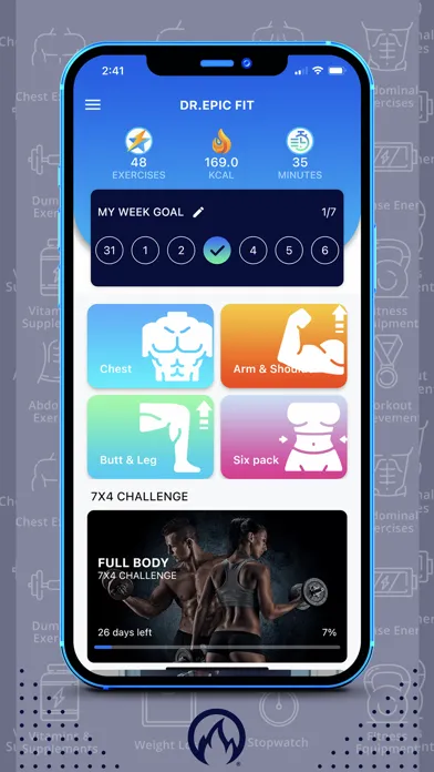 Capturas de tela do DR.EPIC FIT
