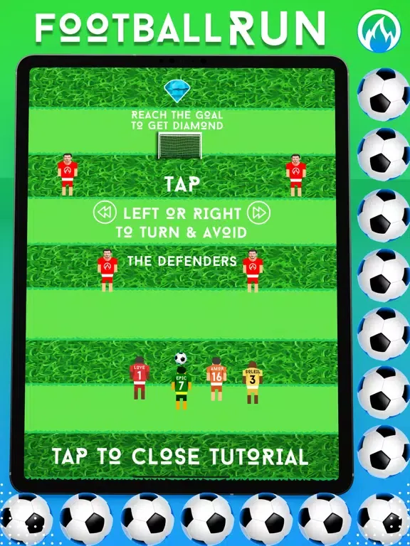 ภาพหน้าจอของ DR.EPIC FOOTBALL RUN iPad 
