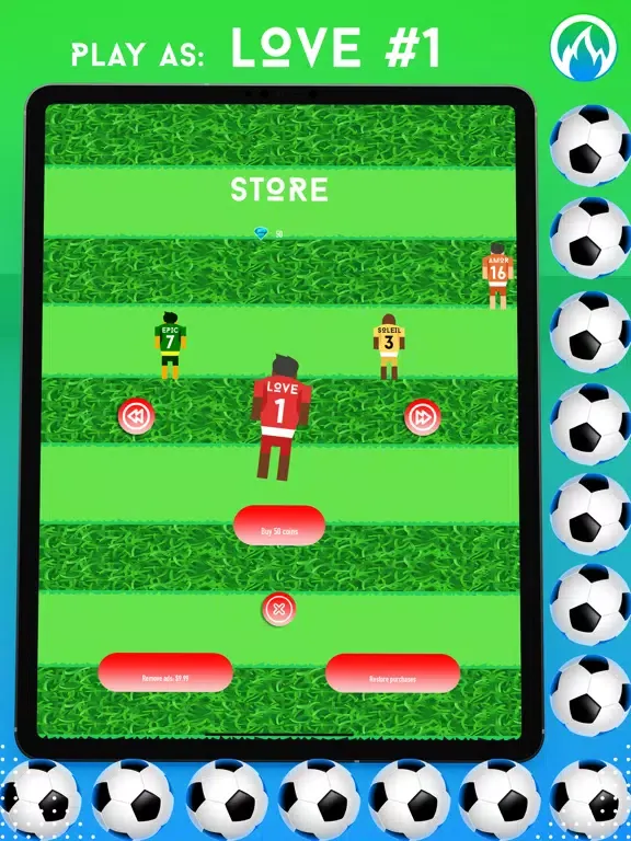 ภาพหน้าจอของ DR.EPIC FOOTBALL RUN iPad 