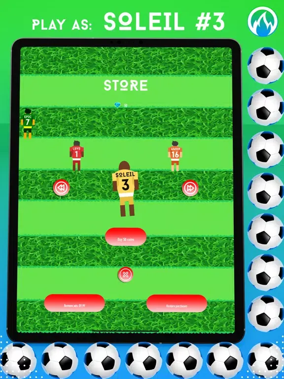 ภาพหน้าจอของ DR.EPIC FOOTBALL RUN iPad 