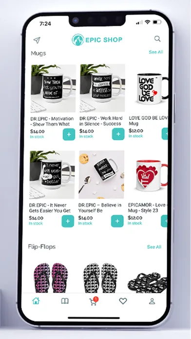 Captures d'écran de EPIC SHOP