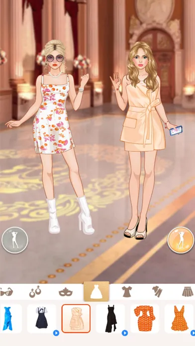 Capturas de tela do Fashion College BFF Dress Up