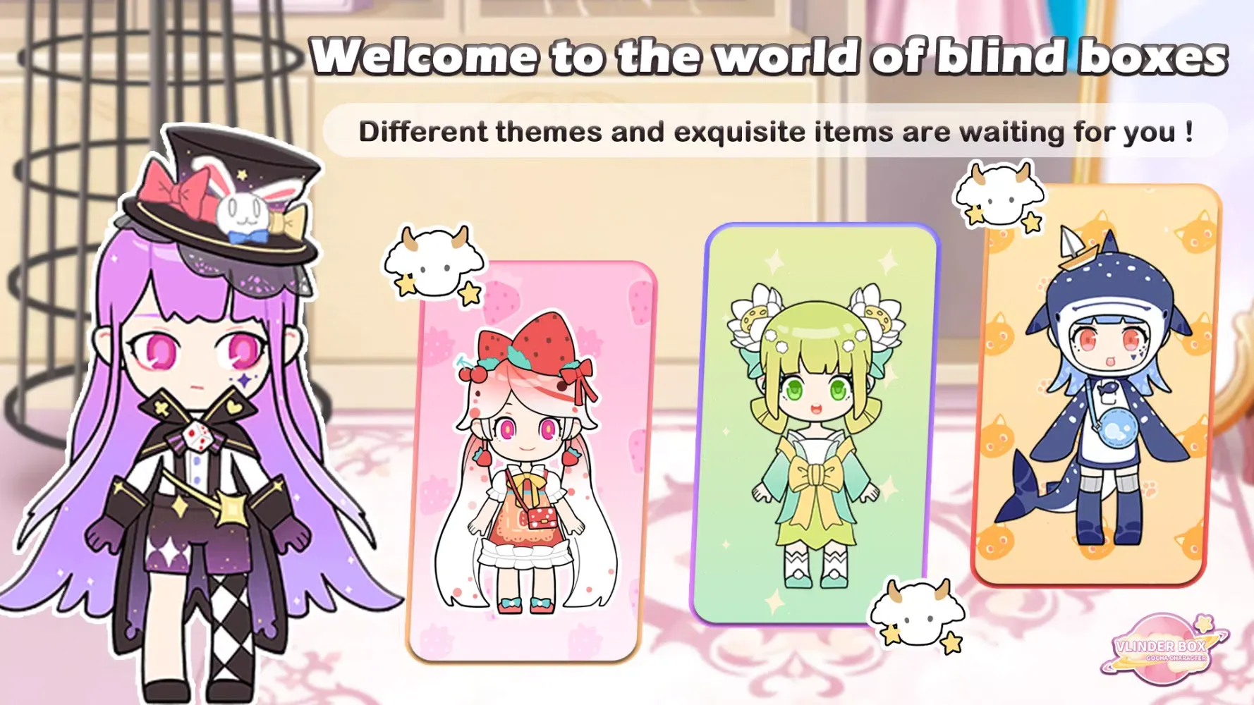 Tangkapan layar Vlinder Box：Surprise Blind-box Girl
